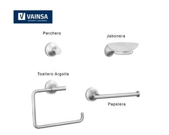ACCESORIOS DE BAÑO 4 PIEZAS ROMANTIK - VAINSA